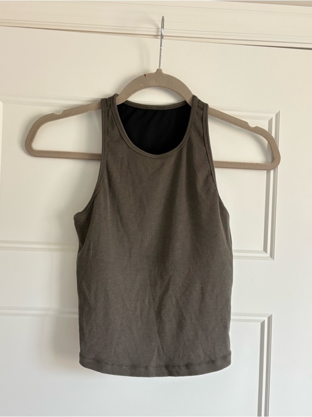 Vuori pose plyo tank, greenish gray, size small